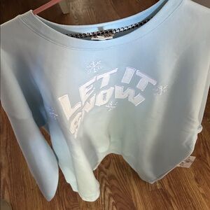 Winter Wonderland Light Blue Sweater